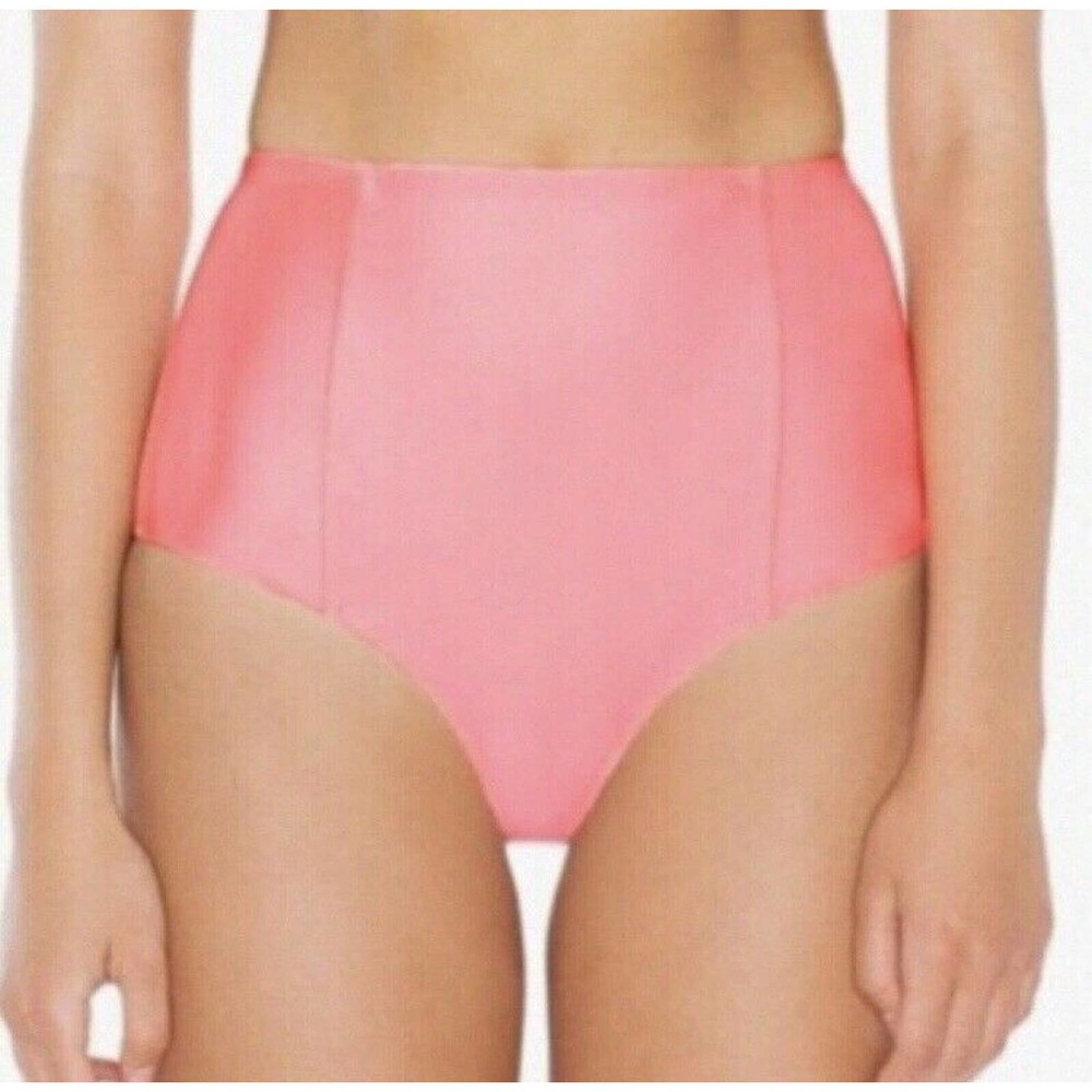 American Apparel Swims Womens High Waisted Bikini Bottoms Size XL Pink NWOT
